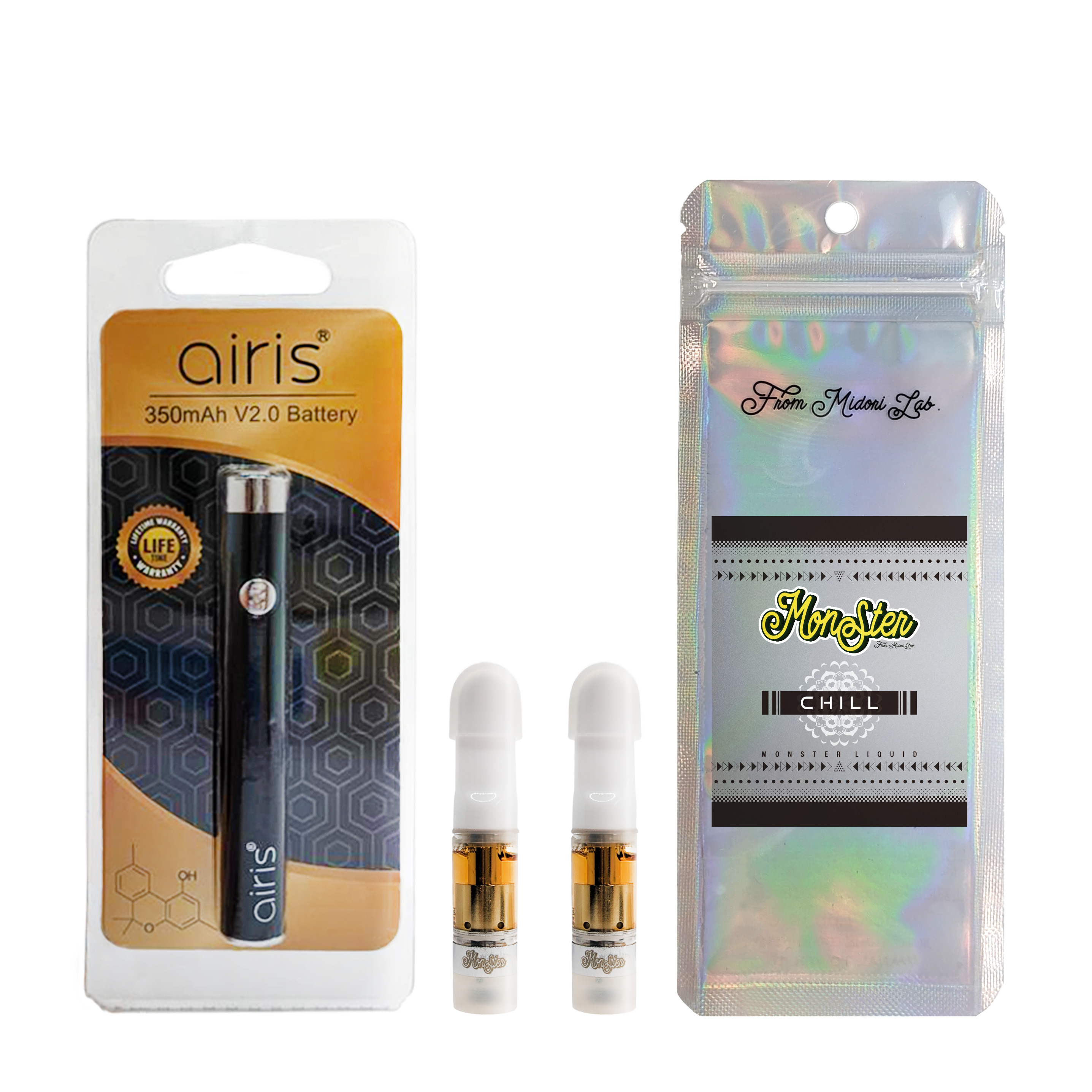 スターターセット CHILL Monster Liquid 1ml(0.5ml×2)+バッテリー