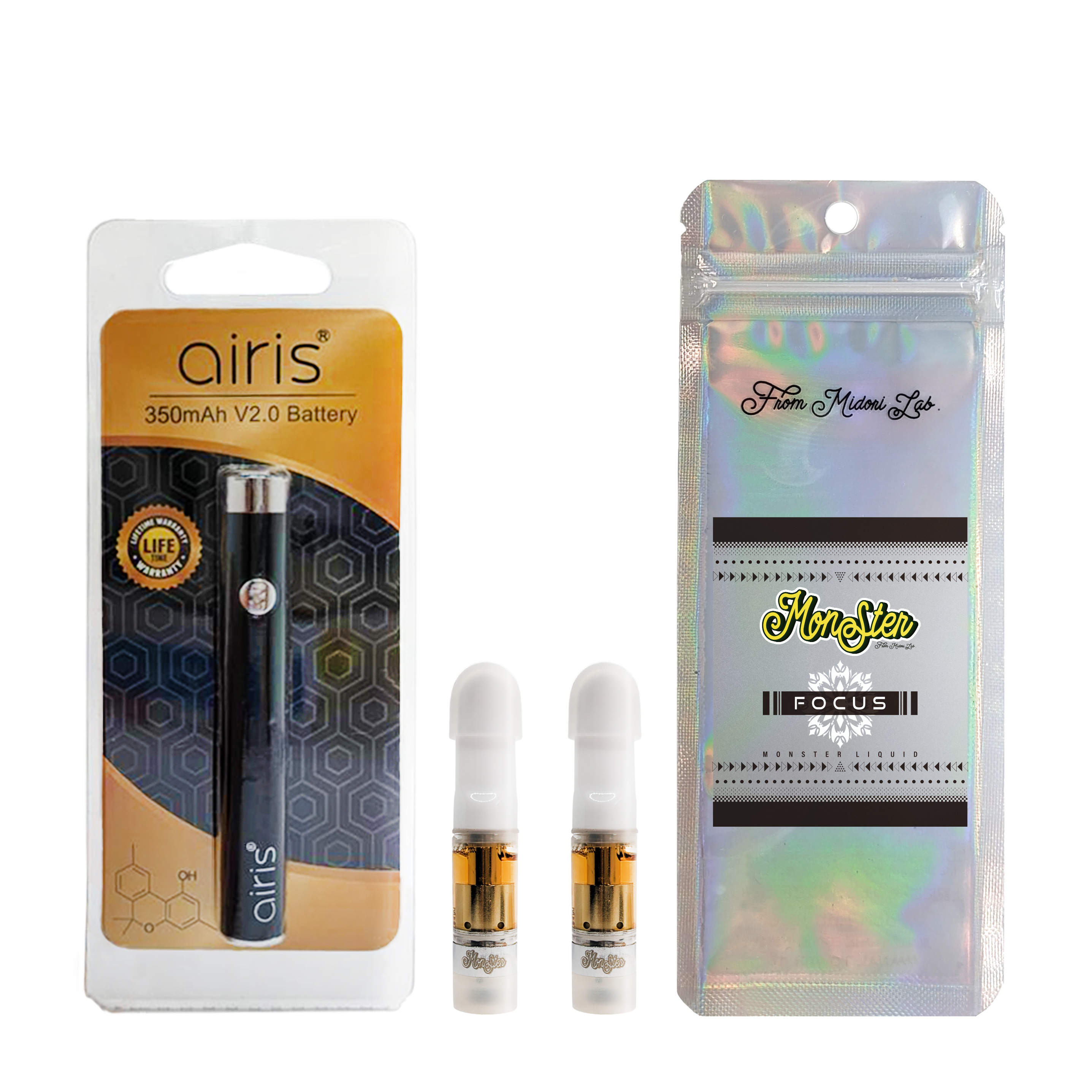 スターターセット FOCUS Monster Liquid 1ml(0.5ml×2)+バッテリー